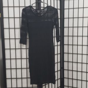 Topshop Black Lace Dress